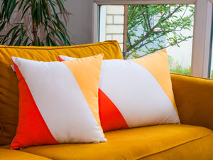 Housse de coussin Solis Jaune et Orange