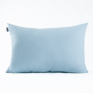 Housse de coussin rectangulaire en coton bleu ciel - Made in France - Dejorine