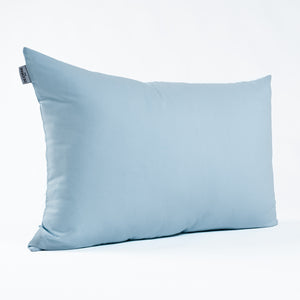 Housse de coussin rectangulaire en coton bleu ciel - Made in France - Dejorine