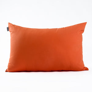 Housse de coussin rectangulaire en coton orange - Made in France - Dejorine