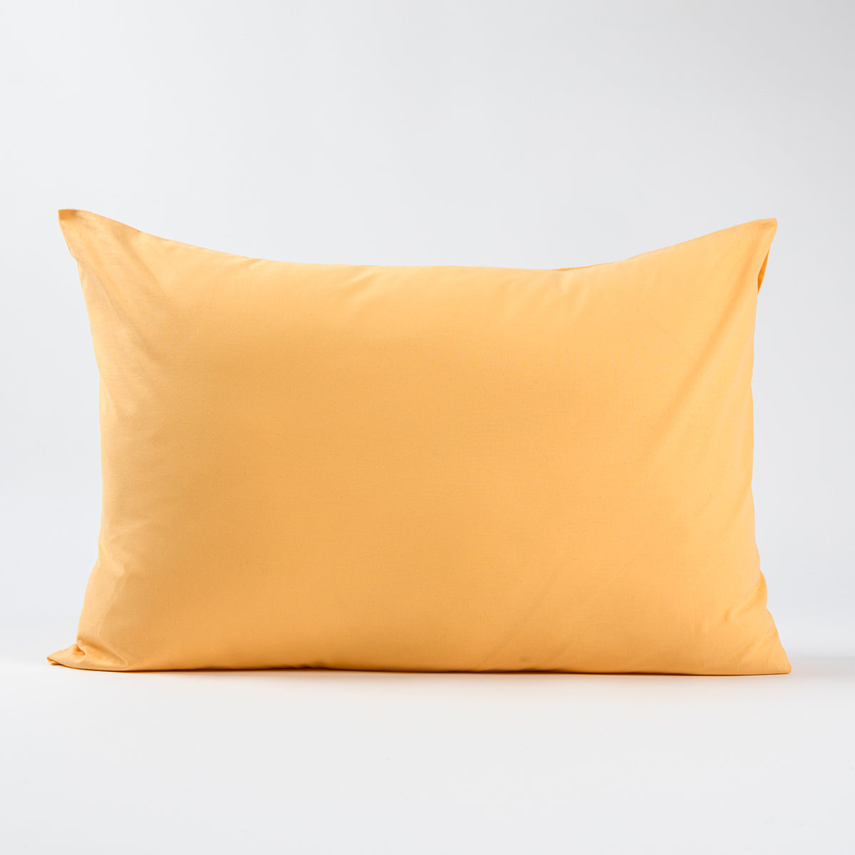 Taie d'oreiller rectangulaire en coton 57 fils/cm² jaune tissée en France - Made in France - Dejorine